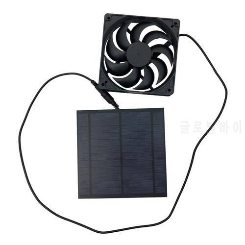 Solar Exhaust Fan Air Extractor Outdoor IP65 Waterproof Ventilator Solar Panel Powered Fan For Dog Chicken House Greenhouse RV