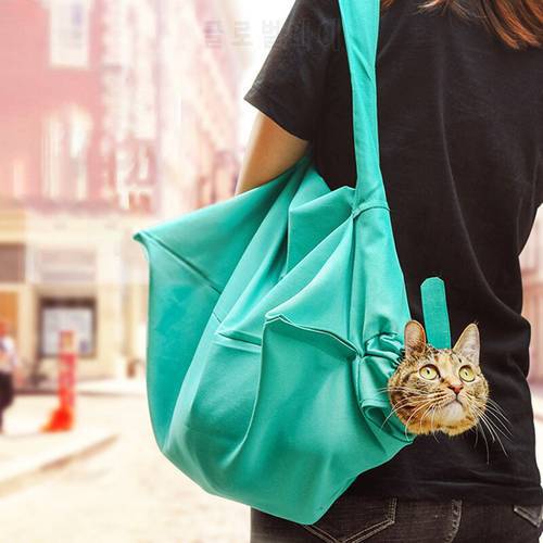 Portable Adjustable Pet Outing Travel Backpack Fashion One-shoulder Pet Carrier For Cat Dog Oxford Comfort Breathable Pet Bags