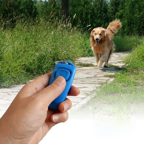 Hot Hot SaleCombo Dog Clicker & Whistle - Training,Pet Trainer Click Puppy With Guide,With Key Ring Dog Trainings Dog Supplies