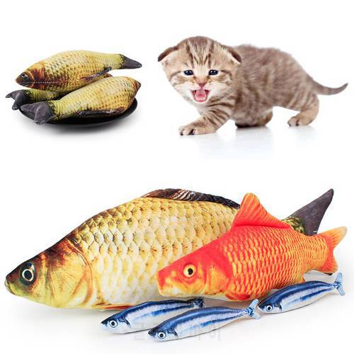 Electronic Pet Cat Toy Lifelike Fish Shape Cat Playing Toy Dog Cat Chewing Playing Biting Toy Simulation Fish Cat Toy