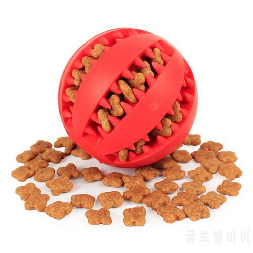 Soft Pet Dog Toys Toy Funny Interactive Elasticity Ball Dog Chew Toy For Dog Tooth Clean Ball Food Extra-tough Rubber Ball