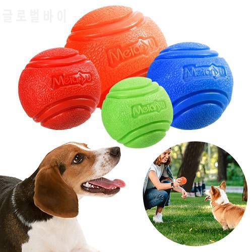 1PC Pet Dog Toys Dog Ball Dog Bouncy Rubber Solid Ball Resistance Dog Chew Toys Outdoor Throwing And Recovery Training For Dogs