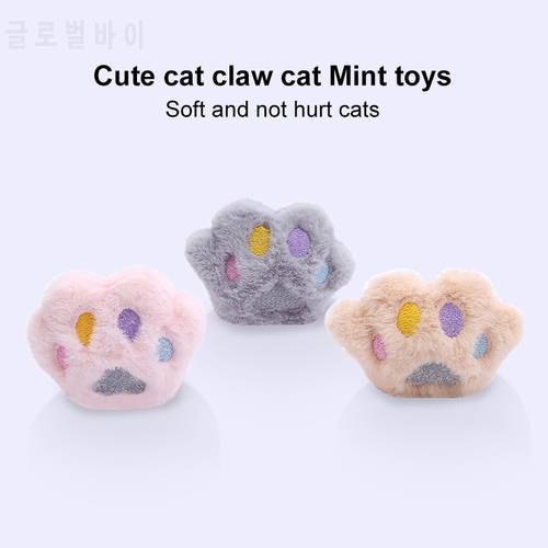 Cat Toys Soft Plush Embroidery Cat Claw Shape Pet Products Including Cat Grass Cat Throwing Toys Pet Supplies Dropshipping Hot
