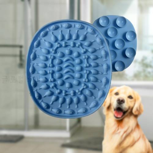 Pet Lick Pad Slower Feeder Pad Cats Dog Licky Mat Feeding Cats Dogs Licking Mat Pet Bathing Distraction Pads Silicone Dispenser