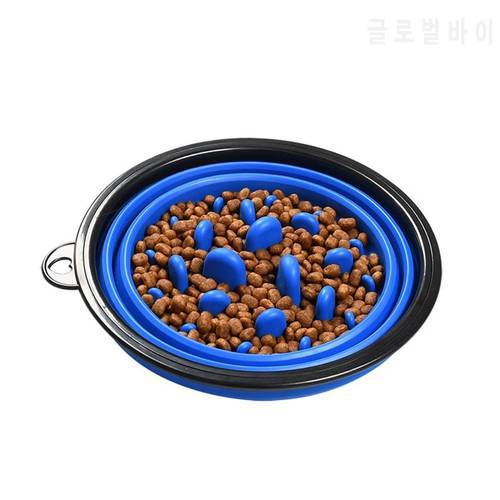 350/1000ml Large outdoor dog Silicone Folding Bowl Portable Water Bowl For Dogs Puppy Food Collapsible Pet Feeder Dish Bowl toy