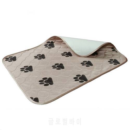 Reusable Light brown 80*90cm Dog Urine Pad Waterproof Pet Training Mat Absorbent Breathable Dog Diaper Mat Pet Accessories