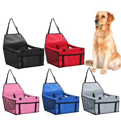Car Pet Carrier Waterproof Dog Bed Car Seat Cover Folding Dog Cat Seat Travel Bag Puppy Handbag Pad Mat Cover Safety Basket