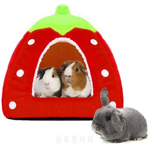 1PCS Red House Nest Small Pet Animal Guinea Pig Hamster Bed House Nest Winter Warm Squirrel Hedgehog Rabbit Chinchilla Rat Bed