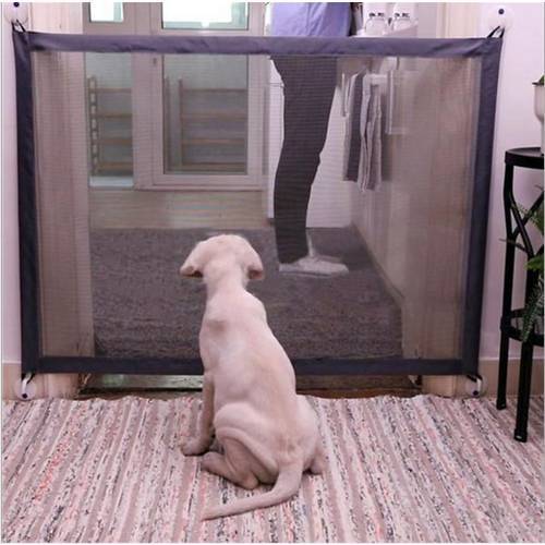 Magic Dog Gate Ingenious Mesh Dog Fence For Indoor and Outdoor Safe Pet Dog gate Safety Enclosure Pet supplies Dropshipping