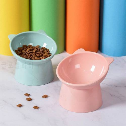 Bowl For Cat High Foot Cat Feeder Dog Bowl 45°Neck Protector Pet Food Water Bowl Feeding Cup Pet Feeder Bowl Cat Accessories