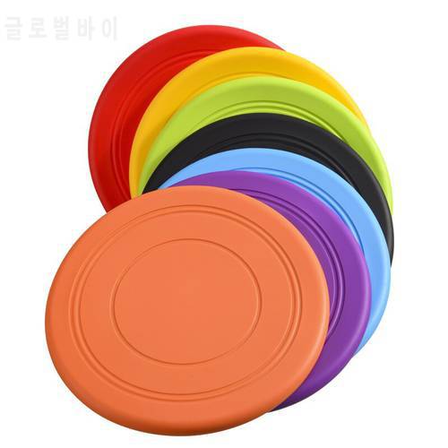 1pcs Soft Non-slip Silicone Flying Saucer Resistant Chew Dog Toy Pet Game Flying Discs Puppy Training Interactive Pet Supplies