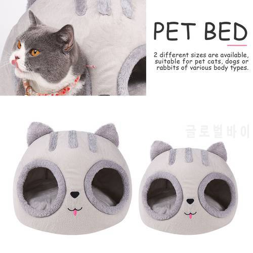 Super Soft Cat Bed Comfort Little Mat Basket Cat Head Shaped for Cat House Pet Tent Cozy Cave Beds Indoor Pet Sleep Accessories