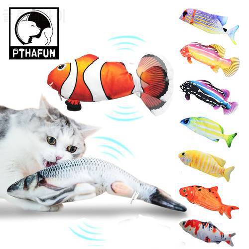 Electric Cat Toy Fish Pet Cat Toys Simulation Fish Swing Kitten Dance Fish Toy Funny Cats Chewing Playing Supplies USB Port