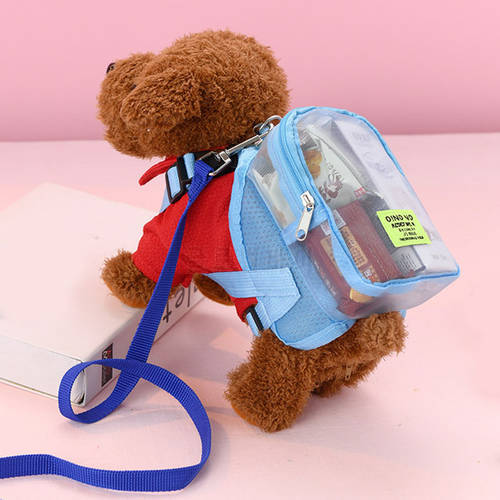Pet Backpack Small Teddy Tow Bag Shoulder Portable Simplicity Storage Bag Transparent Breathable Backpack Cute Pet Accessories