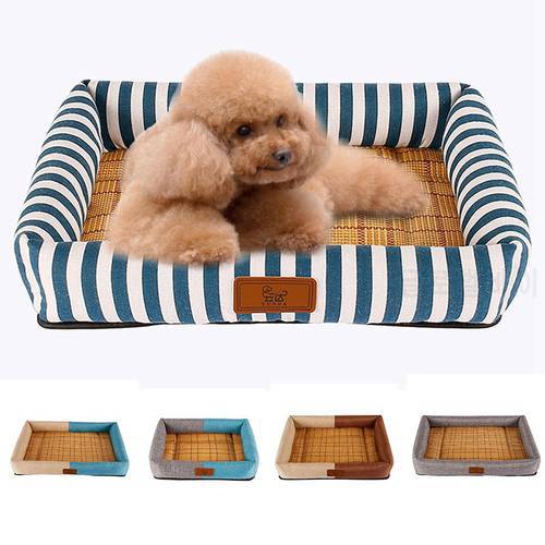 Summer Dog House Bed Lovely Puppy Kennel Pet Cat Soft Cat Bed Durable Cool Non-slip Dog Pad Teddy Mat Puppy Kitten Pets Supplies
