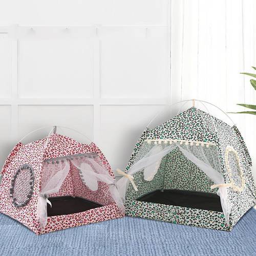Dog Tent House Bed Cat Mat Puppy Breathable Kennel Cushion Pet Ice Pad Comfortable Bed for Dog Cat Puppy Accessories