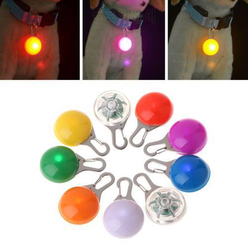 Pet Pendant Safety LED Flash Light Glow Collar Puppy Dogs Cat Luminous Identify