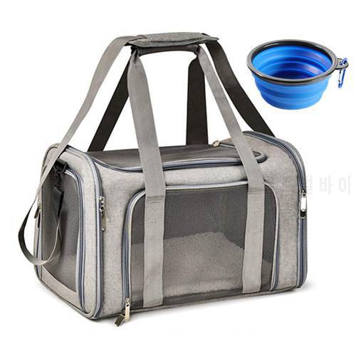 Carrier for Cat Pet Soft Transport Bag Foldable Dog Backpack 4 Open Doors Cat Ventilate Travel Bag Pet Supplies