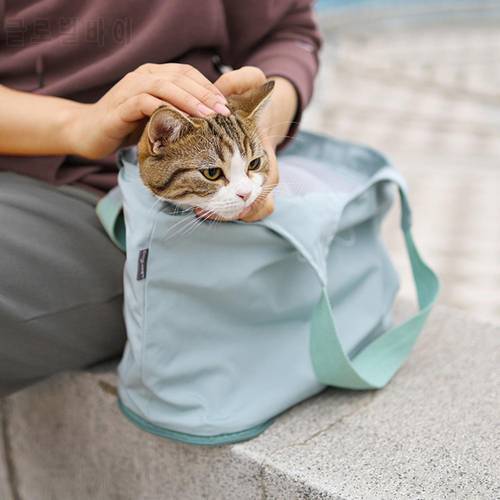 Pet Bag Foldable Multi-use Polyester Wide Application Skin-friendly Puppy Portable Travel Outdoor Pet Dog Carrier Bag