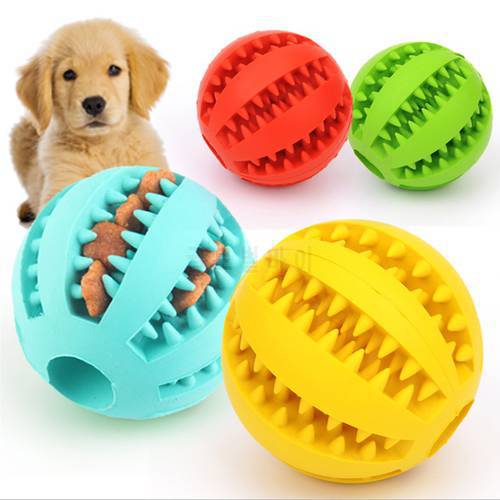 Interactive Dog Ball Toys Dispenser Teaser Rubber Chew Toys for Small Big Pet Dogs Cats Tooth Mouth Cleaning Accessories Product