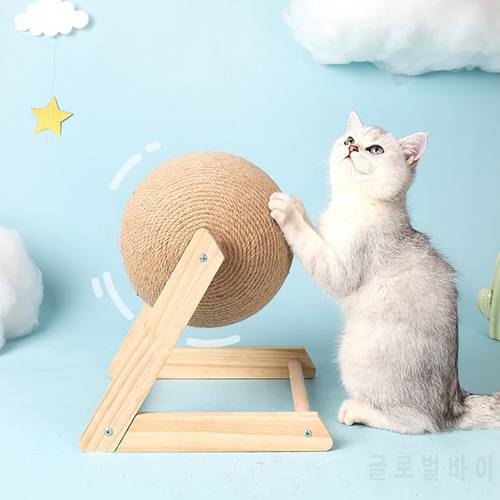 Cat Toy Cat Scratcher Sisal Rope Ball Kitten Interactive Grinding Paws Toys Scratch Board Pet Furniture Accessories Supplies For