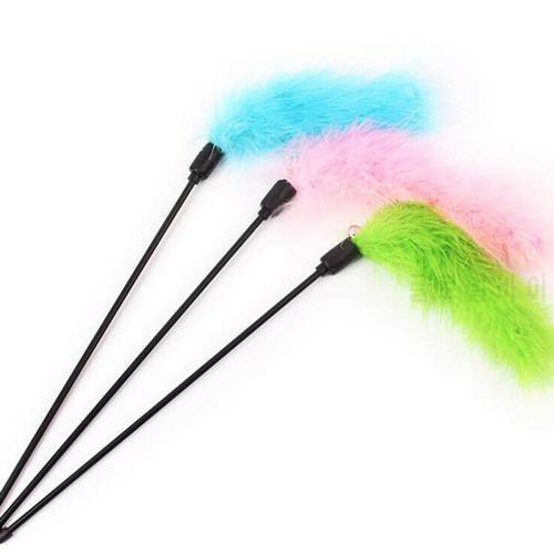 Feather Toys For Cats Interactive Kitten Feather Bell Cat Toys Tease Stick Wand Funny Pet Supplies Product Pet Toys Accessories