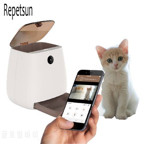 Large Capacity Pet Automatic Feeder Smart Voice Recorder APP Control Timer Feeding Cat Dog Food Dispenser With WiFi Pet Bowl