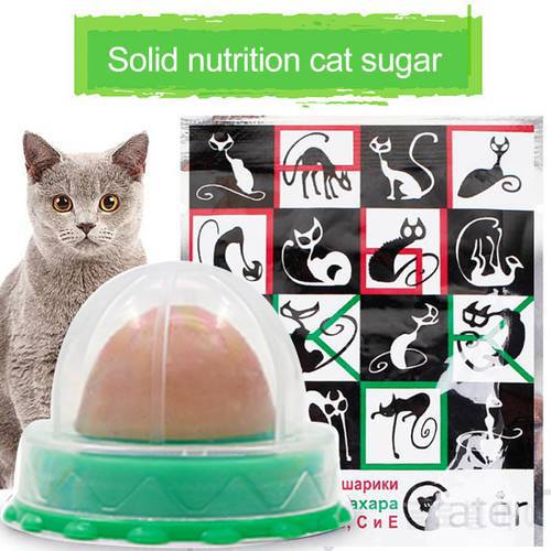 Pet Cat Candy Licking Snacks Solid Spherical Candy Cat Nutrition Healthy Energy Ball Safe Natural Catnip Sucker Cat Supplies