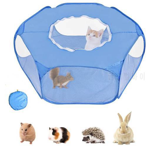 Pet House For Dogs Cats Tent Folding Kennel Dog Fence Rabbit Cage Playpen Outdoor Game For Puppy Kitten Small Animals Supplies