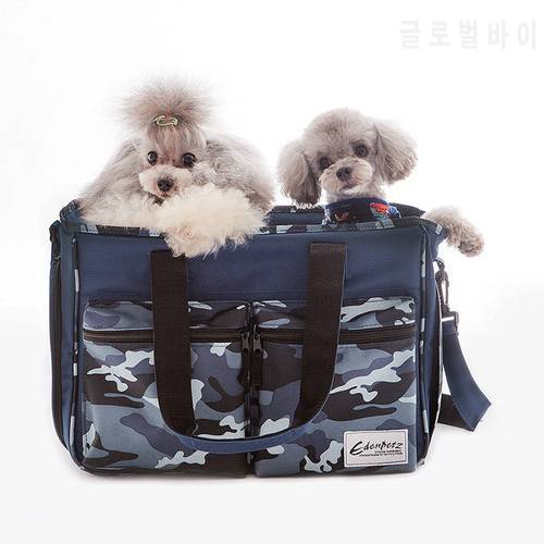 Pet Dog Cat Carrier Bag Pet Travel Shoulder Bag Camouflage Comfort Handbag