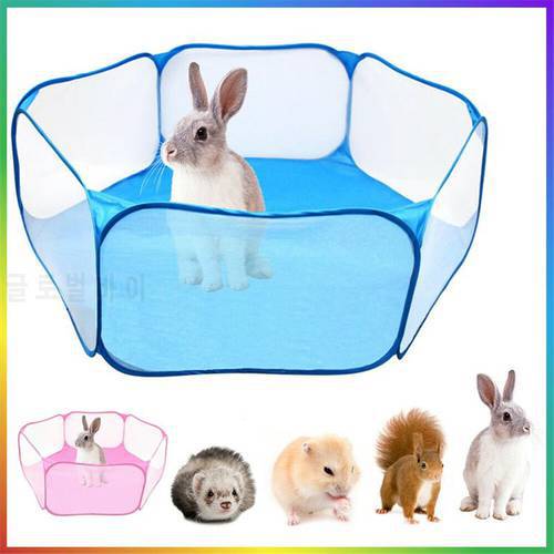 Portable Pet Playpen Pop Open Indoor / Outdoor Small Animal Cage Game Playground Fence for Hamster Chinchillas And Guinea- Pigs