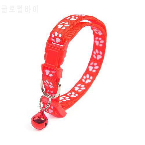 1PC Colorul Pet Supplies Cat Collar With Bell Adjustable Buckle Collar Cat Pet Supplies Cat Dog Necklace Accessories Collar
