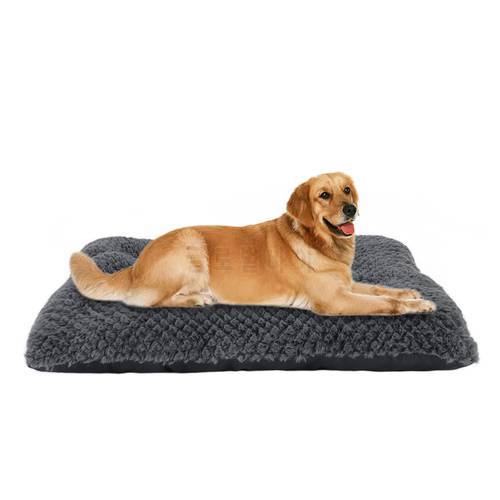 Calming Deluxe Plush Dog Bed Cat Mats Pet Pad Puppy Mattress Cushion Dog Bed For Small Medium Large Dogs Kennel Club Crate Mat