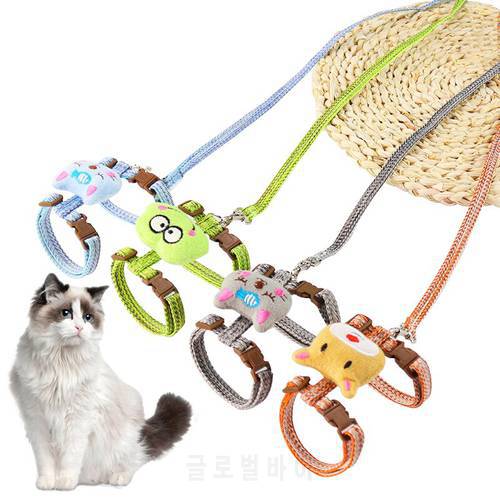 The new fashion cat harness four seasons universal pet chest harness set product is suitable for cat accessories traction rope