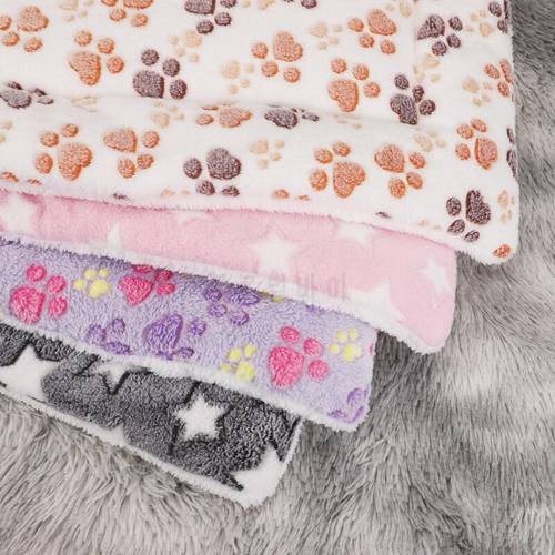 30*30CM Dog Mat Dog Bed Thickened Pet Cat Soft Fleece Pad Blanket Bed Mat Cushion Home Portable Washable Rug Keep Warm Pads
