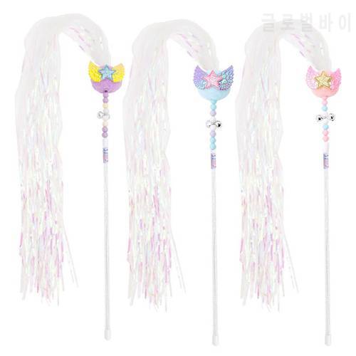 Tassel Cat Teaser Wand Angel Wing Cat Toy Kitten Teasing Wand Pom Pom Kitten Teaser Stick With Bell Cat Interactive Toy Pet Toy