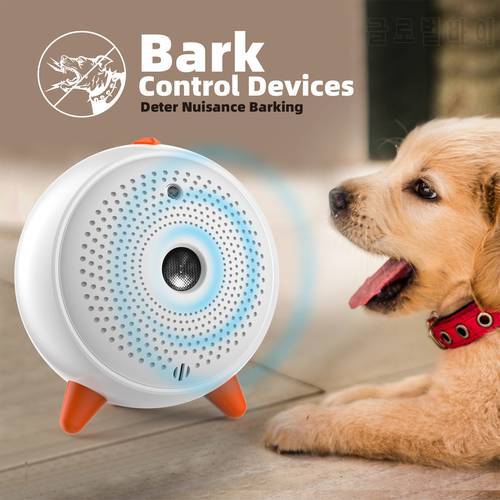 Pet Anti Barking Device Ultrasonic Dog Bark Control Dog Training Waterproof Rechargeable Anti Barking Device for Dog Product