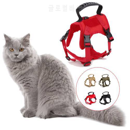 Professional Tactical Dog Harness Vest Military Harness adjustable size Cat Training clothes Supplies