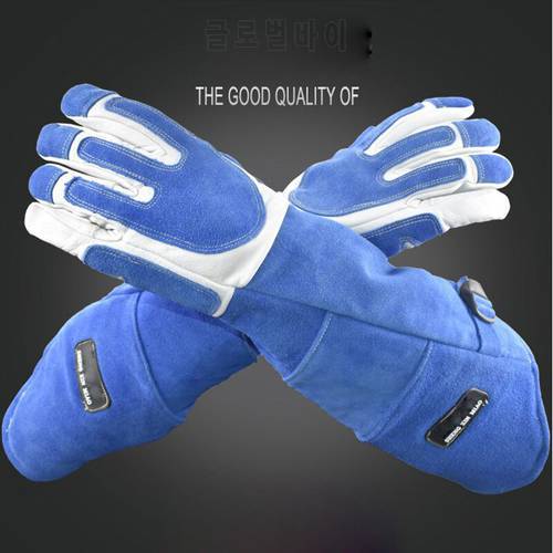 Dog Cats Animal Anti-bite Protection Gloves Cat Scratch Snake Bite Pet Gloves Leather Thickening Training Dog Anti-biting Gloves