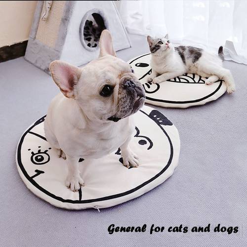 Pet mat, dog seat, summer sleeping mat, thick canvas, cool pad, kennel, teddy cat, removable and washable Non-slip mat