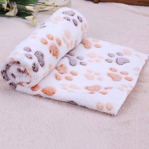 Soft Flannel Pet Mat Dog Bed Winter Warm Cat Dog Blanket Cute Print Puppy Sleeping Cover Towel Cushion for Small Dogs Supplies