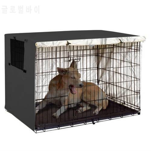 Foldable Dog Crate - Easy to Fold & Carry Dog Crate for Indoor & Outdoor Use - Comfy Dog Home & Dog Travel Crate Cover