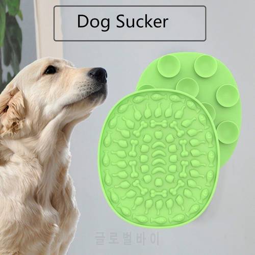 Silicone Dog Lick Mat for Dogs Pet Slow Food Plate Slow Feeders Treat Dispensing Feeder Pet Bathing Distraction Pads Dispenser