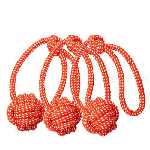 Dog Toys Cotton Rope Ball Knot for Small Medium Large Dog Toys Pet Playing Chew Toy Pet Product Color Random Single Ball chien
