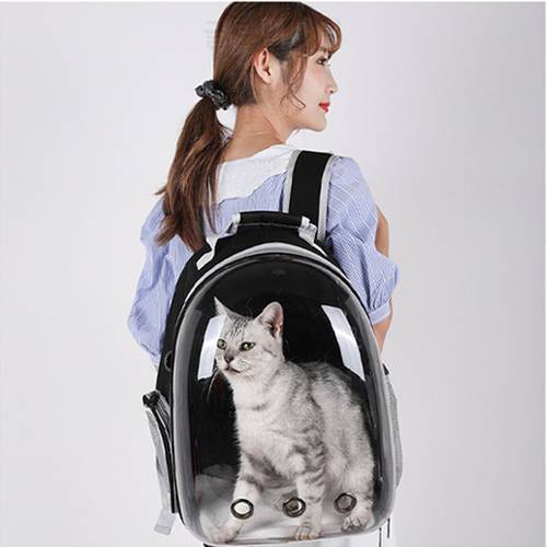 Cat Carrier Bags Pet Carriers for Small Dog Cat Backpack Breathable Travel Space Capsule Cage Pet Transport Bag Carrying For Cat
