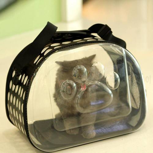 Cat Carrier Bags Pet Dogs Cats Portable Foldable Transparent Handbag Carrier Shoulder Travel Pet Transport Bag Carrying