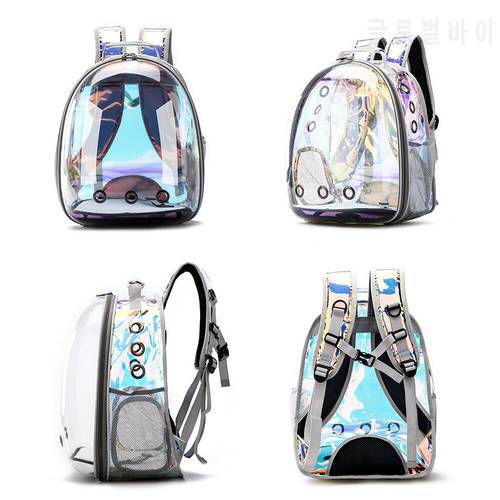 Portable Breathable Cat bag Pet Carrier Bag Outdoor Travel backpack for cat and dog Transparent Space pet Backpack