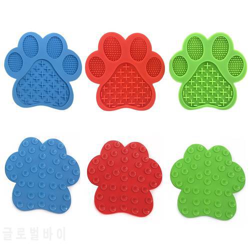 Dog Lick Pad Pet Bathing Distraction Pads Wall Mouted Silicone Slow Feeder Lick Mat with Strong Suction for Dog Bathing Grooming