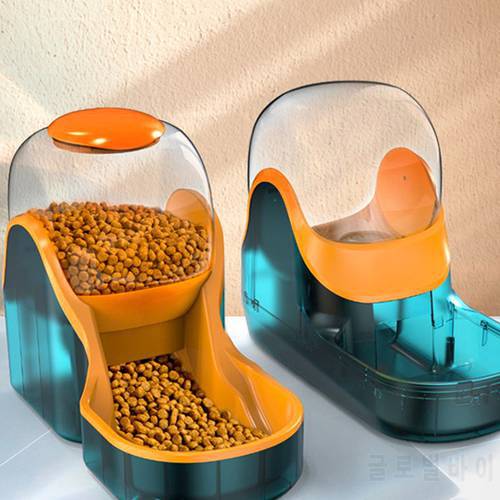 3.8L Gravity Pet Water Dispenser Cat Automatic Feeder Plastic Dog Water Bottle Food Water Dispenser Pet Feeding Bowl for Dog Cat
