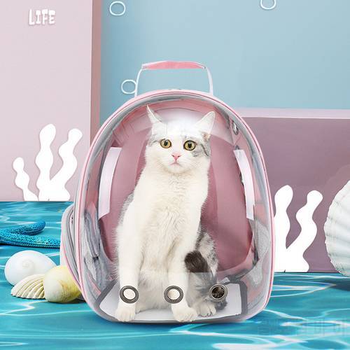 Pet Cat Carrier Bag Cat Cage Transport Backpack Bag Travel Pet Portable Breathable Dog Backpack Transparent Bags Carrier Pet